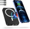 LuLuanping Power Bank 10000 mAh, 20W Bateria Externa, Bateria Portatil con Pantalla LED, Magnético Bateria Externa Inalámbrico con USB Cable, Compatible iPhone Samsung Huawei Black