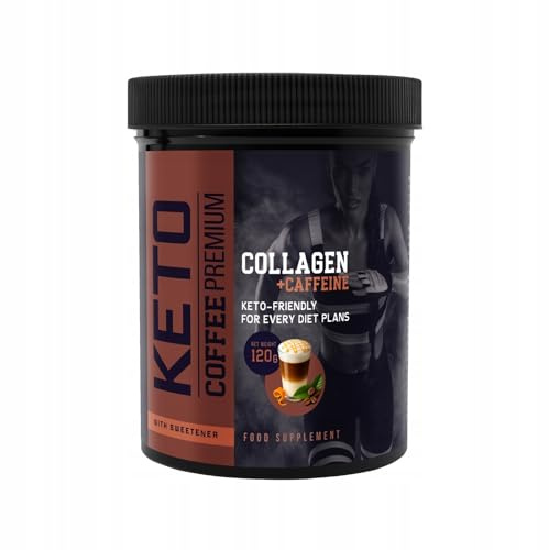 Keto Coffee Premium - Attiva la Perdita di Peso, Riduce il Grasso Viscerale, Con Caffeina, L-Carnitina, Vitamina C e Zinco, 120 grama, Polvere