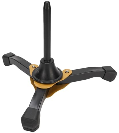 Generic Stand de Clarinette de Flûte, Support de Trépied de Base Triangulaire Portable Pliable pour Clarinettes Flutes Instruments à Vent