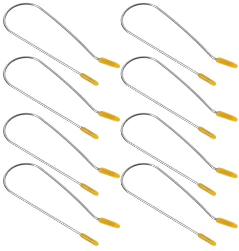 Sewroro Pinces à Rouleaux Chauffantes Jaune Lot de 20 en Acier Inoxydable 304 Outils Professionnels pour Permanente de Cheveux pour Bigoudis en Salon de Beauté