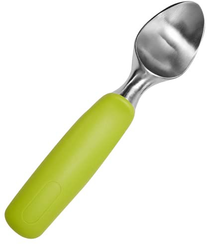 Saebye Eisportionierer Edelstahl, Professioneller Eislöffel, Eis Portionierer mit Bequemem Anti-Rutsch Griff, Hochleistungs Eiskugelportionierer für Eiskugeln, Eiscreme, Teig, Melone