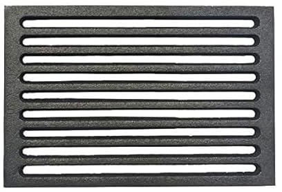 FIGEVIDA Griglia in ghisa per Camino e Stufa a Legna e Pellet Misura 29x18,2cm per Caduta Cenere e aereazione