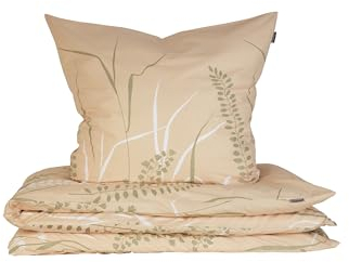 Schiesser Bettwäscheset Annic | Renforcé | 100% Baumwolle aus nachhaltiger Produktion | 135x200cm + 80x80cm | Sand