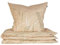 Schiesser Bettwäscheset Annic | Renforcé | 100% Baumwolle aus nachhaltiger Produktion | 135x200cm + 80x80cm | Sand