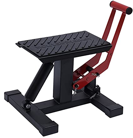 LUNICASHA Hydraulischer Motorrad Ständer, Hydraulischer Motocross Hubständer, Profi Motorrad Hebebühne, Motorradständer Motorradheber, Motocross Lift Ständer, 150KG