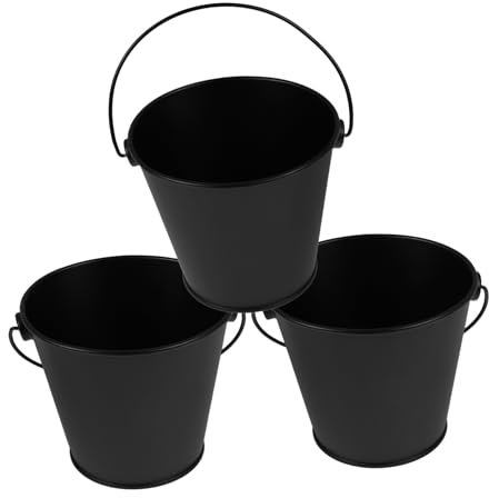 TINEASUR 3pièces Seau à Graisse Tôle pour Barbecue Seau De Huile Portable Et Pratique pour Collecter Excès De Graisse Extérieur