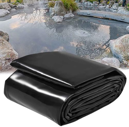 DMCHENGMA Revêtement de Bassin en PEHD Souple de 5mil, Film imperméable et résistant pour sous-Couche de Piscine, bâche de Toit, Jardin et Petits bassins.(5x5m)