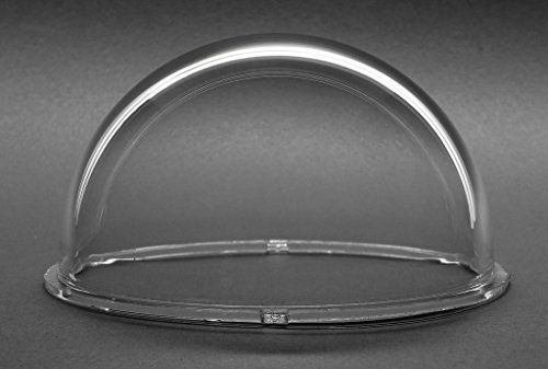 JMX Copertura a cupola in acrilico/PC per telecamera di sicurezza CCTV, lucernario, finestra, recinzione per animali domestici (8,9 cm, trasparente)