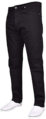 True Face Mens Jeans Straight Leg Trousers Classic Fit Plain Denim Pants Zip Fly Multi Pockets Jeans for Men UK Belt Loop