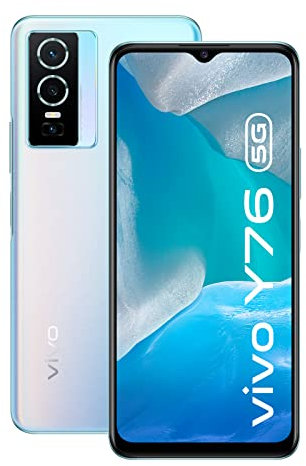 VIVO Y76 Smartphone 5G, 8 GB + 256 GB, Teléfono móvil Libres, Batería de 4100 mAh, Android 11, Cámara Principal de 50 MP, Carga rápida de 44 W, Dual SIM