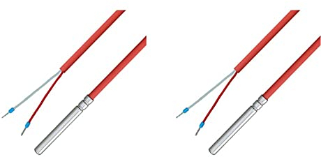 iOVEO 036HS06202 - NTC 20KOHM Temperaturfühler/Kabelfühler/Solarfühler/mit Silikon-Leitung bis 200°C, NTC, 2 Meter & 036HS05201 - NTC 10KOHM Temperaturfühler/Kabelfühler/Solarfühler, 1 M