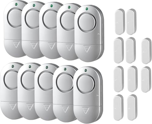 Toeeson Alarme de fenêtre 120 dB pour porte de piscine, alarme de sécurité pour maison, hôtel