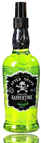 BARBERTIME Aftershave | Men Spray Cologne | Professional Barbers & Traditional Turkish Cologne - Green Potion Of Morgan 400 ml (No 4)
