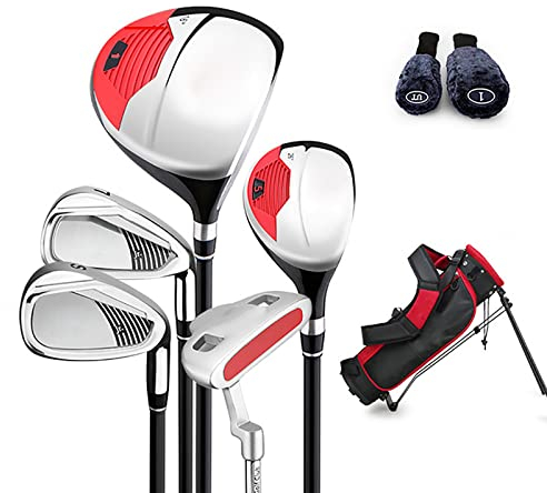 Ensemble complet de clubs de golf pour enfants droitiers - Comprend un sac de support de golf, idéal pour les enfants, garçons et filles (âgés de 3 à 12 ans)