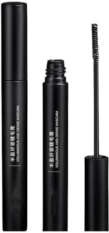 Black Waterproof Mascara for Fine Short Eyelashes, Small Brush for Tiny Eyelashes, Smudge-proof, Washable Voluminous Lengthening Mascara (1 Pcs)