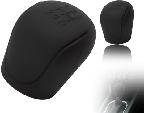 Funda de pomo de cambio de marchas de coche AOYEGIC,funda universal de silicona suave para palanca de cambios,funda lavable resistente a arañazos para palanca de cambioscompatible con Ford auto(negro)