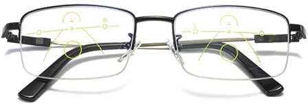 HZEPDVT Smart Reading Glasses, Automatic Zoom, Easy Switching Between Near And Far, Blue Light Protection And Flexible Temples 1 Pair(+2.50)
