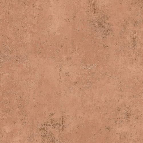 Profhome Carta da parati struttura 388322-GU carta da parati intissata (TNT) marrone arancione-rosso marrone-rossiccio 0,53 m x 10,05 m / 5,33 m2