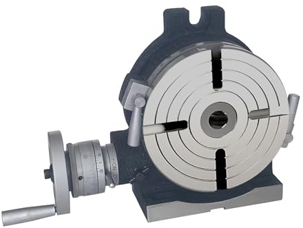 6/8/10 Inch Dual-Purpose Rotary Table for Milling, Grinding & Boring Machines - Indexing Disc Divider, Precision Machining Tool (6in/150mm)