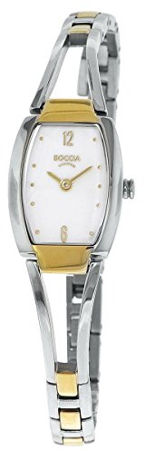 Boccia Damen Analog Quarz Uhr mit Titan Armband 3262-02