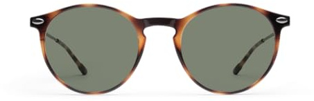 NOOZ Optics Occhiali da Sole Polarizzati Unisex - Eleganti e Sottili - Protezione 100% UV - Occhiali da Sole Uomo e Donna - Custodia Compatta - CRUZ - Rotonda