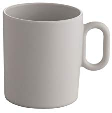 Alessi Dressed en Plein Air MW72 / 89 WG - Taza de Diseño con Decoración en Relieve, Melamina, Gris Claro