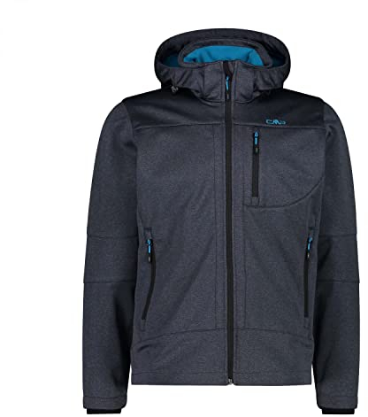 CMP - Herrenjacke mit Kapuze und Reißverschluss, Titan Mel., 46