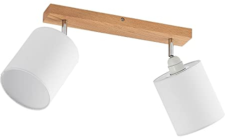 Lindby Faretto dimmerabile (Scandinavo) colore Ocra, in Legno ad es. Soggiorno & Sala da pranzo Lampada incasso plafoniera applique