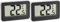 TFA Dostmann Digitales Thermometer, 30.2028.01, ideales Kühlthermometer, mit Magnet und Handler, klein und handlich, schwarz, L 68 x B 25 (14) x H 43 (61) mm (Packung mit 2)