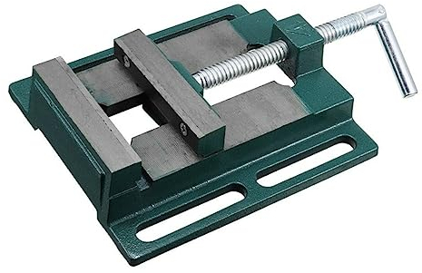 Yardenfun Gusseisen Tischschraubstock Für Holzarbeiten Präzisionsschraubstock Mit Einfacher Handhabung Und Schnellen Anpassungen Für Bohrmaschinen Und Fräsen