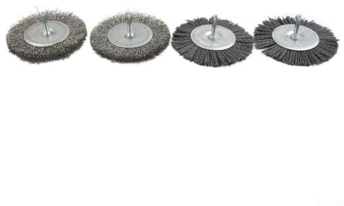 Hasaller 4 cepillos eléctricos de lechada, limpiador eléctrico de juntas, accesorios de limpieza de juntas para aceras y adoquines