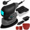 Bluemars 220W Mouse Sander, Mini Handhold Sander for Wood,Drywall,Floor w/ 3m Cable, 13000 RPM Detail Sanders with Dust Collection Box & Vacuum Cleaner Adaptor,20Pcs Sandpapers, Ideal for Tight Space