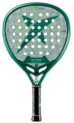 Drop Shot Furia Attack 1.0 Padel Racket – 18K Carbon Power Model with Eva Pro High Density Core – Teardrop Shape Middle Up Balance