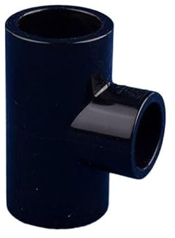 Valvola di ritegno a battente in PVC, tubo saldato a solvente, raccordo a T riduzione a 3 vie in for irrigazione e acquario, diametro interno multicolore 20-50 mm (blu, 32x25 mm)(Black,40x20mm)