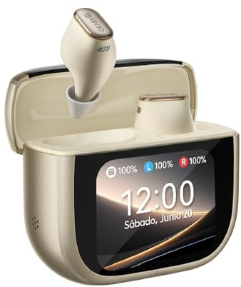 Cearvol Wave Amplificatore del Suono Smart con Custodia Touchscreen, Riduzione Rumore NeuroFlow AI 2.0, Driver Knowles, Bluetooth 5.3 e Trasmettitore TV (Galassia)