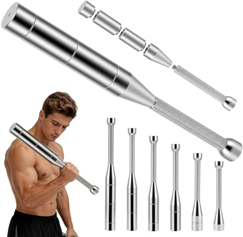 Adjustable Macebell Clubbell Indian Clubbell Weights, 8kg Indian Clubs Steel Clubbells for Full Body, Solid Steel Strength Training Mace Bell for Strength Training, Shoulder, Grip, Forearm Workouts