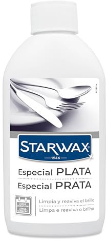 STARWAX - Limpiador Plata - Limpia y da brillo - Efecto larga duración - Retrasa la oxidación - Perfume agradable - No raya - Sin amoníaco - Fabricado en Francia - 250ml