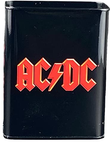 MediMuc Spardose - AC/DC - Rechteckige Plug-Lid Dose mit Sparschlitz aus elektrolytischem Weißblech - (LxBxH) 4,5 x 9,0 x 11,5cm, Einheitsgröße