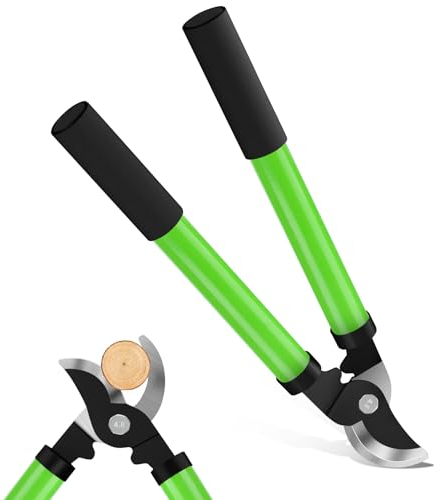 Chilymes Sécateur Bypass pour jardin, sécateur léger avec lame tranchante SK5 en acier trempé de haute qualité, convient pour couper du bois frais jusqu'à 30 mm, tranchant et durable
