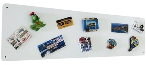 STALFORM Magnettafel Weiß 80x22 cm aus Edelstahl Magnetwand Pinnwand Magnetisch Groß Magnetboard Küche, Büro, Kinderzimmer