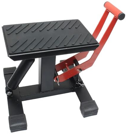 Cric a forbici per sollevamento moto, supporto di riparazione per moto, strumento di sollevamento regolabile, sollevatore pieghevole per risparmiare , cric compatto con serrature di sicurezza per