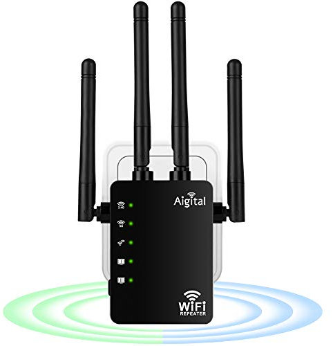 AC1200 WLAN Repeater Dualband 2.4GHz/5GHz WLAN Signal Verstärker mit LAN Ports/WPS Taste, Geschwindigkeit bis zu 1200MBit/s,Kompakt Mini Design, Kompatibel mit Allen Modem und ADSL