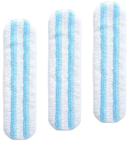 YANGYUQI 3 Stück für Vileda H2PrO Bodenwischer Ersatzbezug, Mikrofaser Wischmopp Bezug für alle Hartböden, Maschinenwaschbar (Neu, Verbessert)
