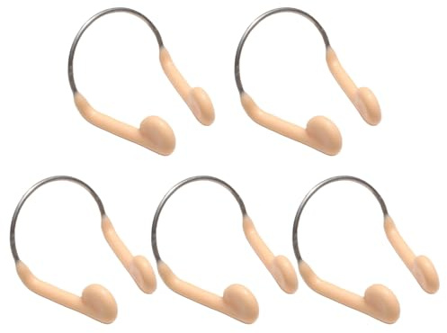 RNSKFG 5 Swimming Nose Clips, Anti-Falling And Waterproof Design, Swimming Training Supplies, Universal For Adults And Children.