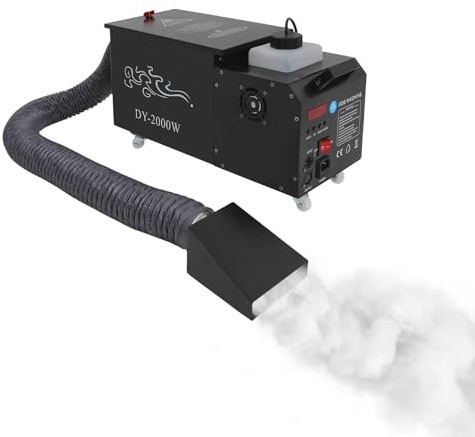 Macchina per fumo, 2000 W, con telecomando, tempo di preriscaldamento 5 minuti, per spettacoli palcoscenici, bar, KTV, feste di nozze, feste