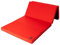 Jeflex - rot schwarze klappbare Weichbodenmatte & Turnmatte 200 x 100 x 8 cm MADE IN GERMANY/faltbare Gymnastikmatte/platzsparende Fitnessmatte & faltbare Yogamatte/dicke Sportmatte für Kinderzimmer