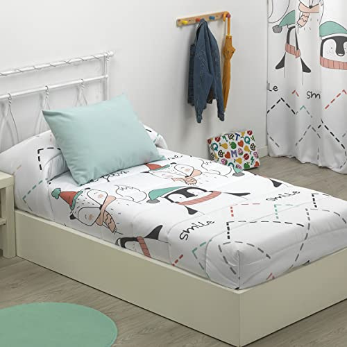 Edredón Ajustable PINGÜINO Cama 90 Microfibra 250 g/m² Invierno