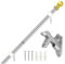 Kit Asta Bandiera di Acciaio inox 1,8M,Set Pennone per Bandiera con con Supporto per Anelli Girevoli,Kit Asta Bandiera per Giardino di Casa,Residenziale o Commerciale