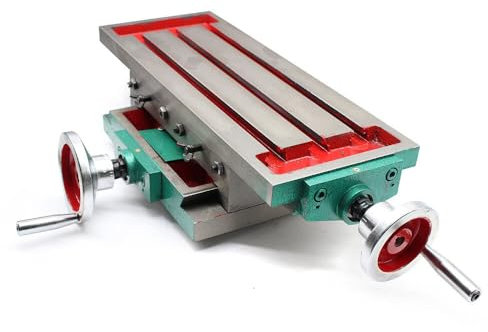 2 Axis Cross Slide Table Multifunction Compound Worktable, Multifunction Worktable Cross Milling Machine Compound, Milling Table for All Drill Stands Bench Drilling Milling Machine