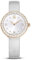 Swarovski Matrix Tennis Uhr, Schweizer Produktion, Lederarmband, Grau, Roségoldfarbenes Finish